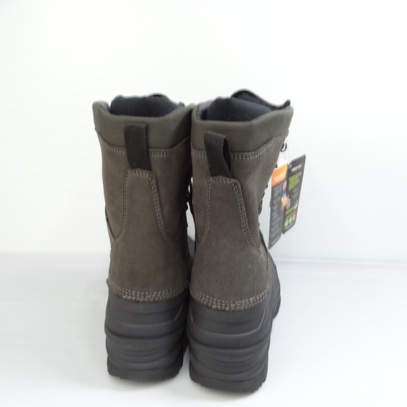 New Kamik Mens NationPlus Gray Winter Snow Boots Shoes 9.5 Medium Charcoal - Picture 3 of 8